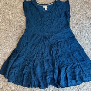 Knox Rose Blue Tiered Ruffled Sundress